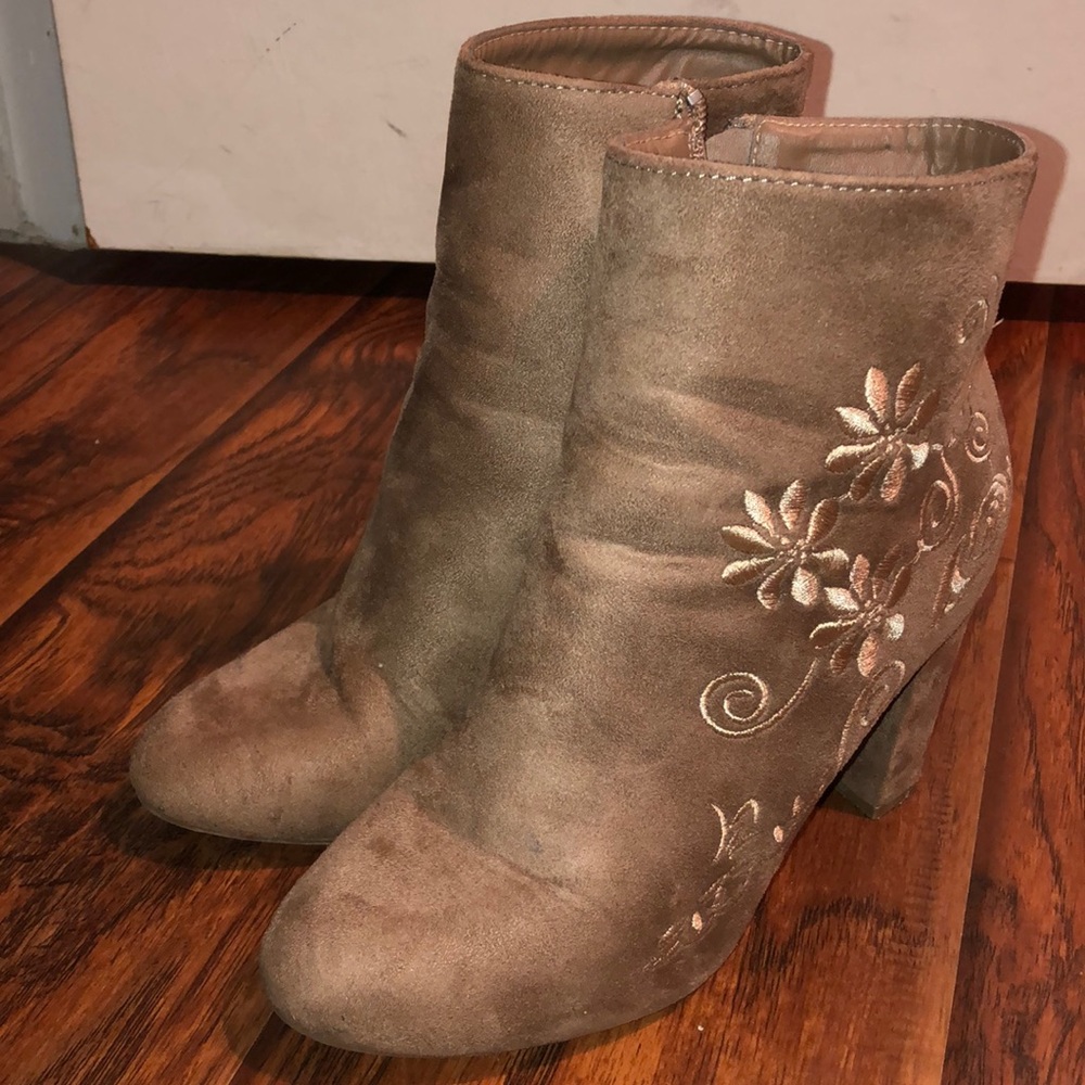Brown booties